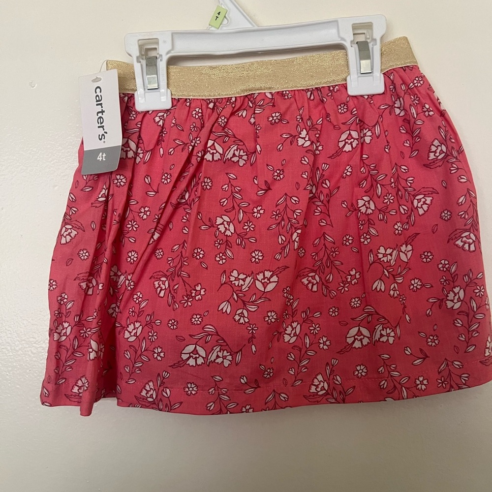 Carter’s Floral Pink Skirt size 4T